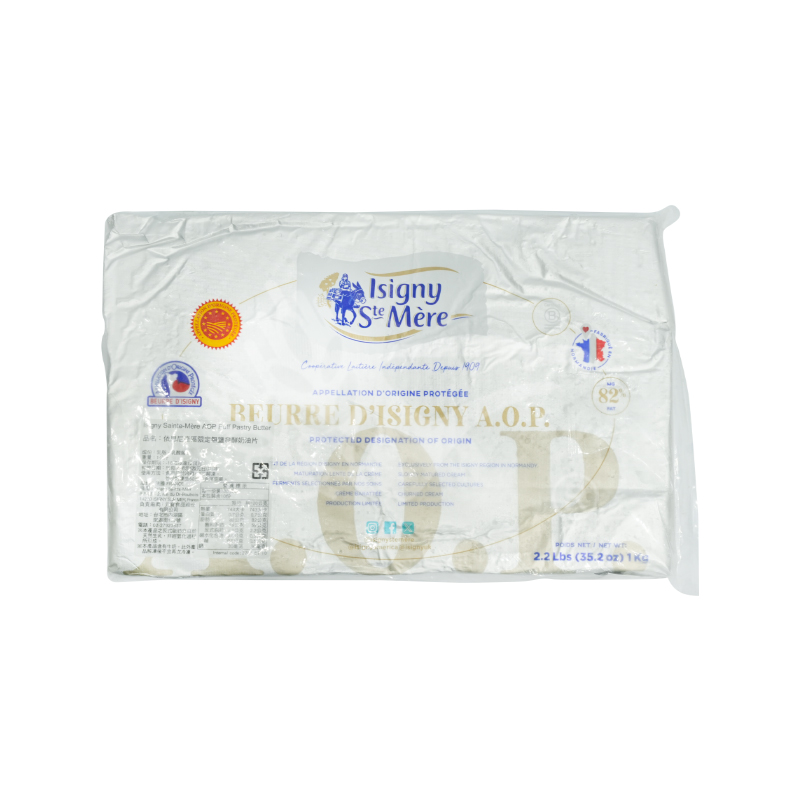依思尼AOP發酵無鹽奶油片1kg