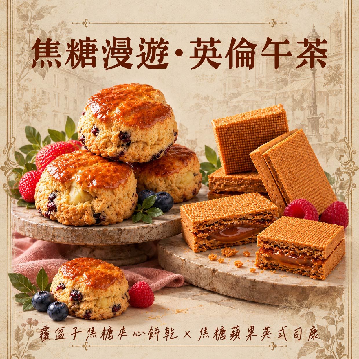 台中門市限定！【焦糖漫遊。英倫午茶】示範交流